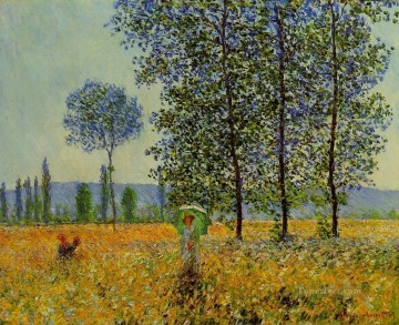  Sol Arte - Efecto de la luz del sol bajo los álamos Claude Monet